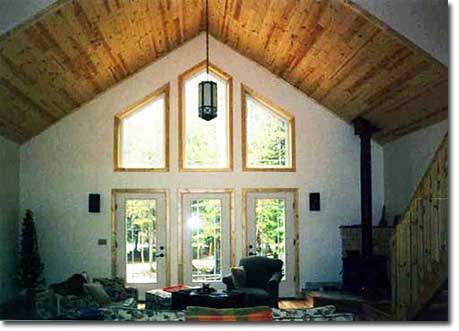 Nebel Construction Company interior wood ceiling